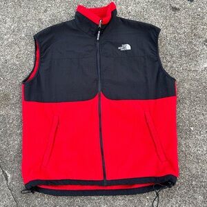 Vintage Y2K North Face Red Fleece Vest